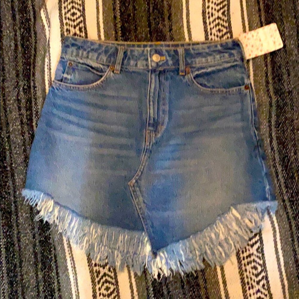 Free people Jean Skirt